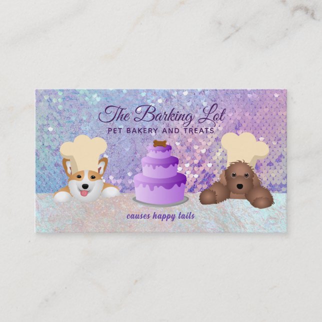 Cartes de visite de boulangerie pour animaux (Devant)