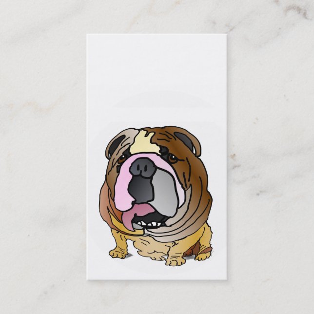 Cartes de visite de bouledogue (Devant)