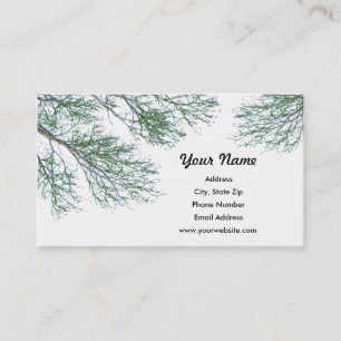 Cartes de visite de branches d'arbre