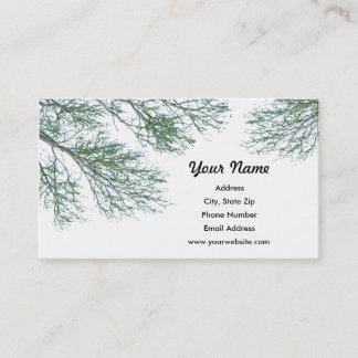 Cartes de visite de branches d'arbre