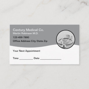 Cartes de visite de cabinet médical