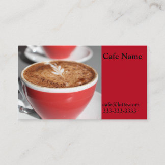 Cartes de visite de café