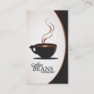 Cartes de visite de café-restaurant et de