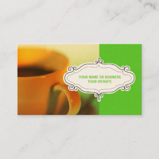 Cartes de visite de cafés {Lime Green}