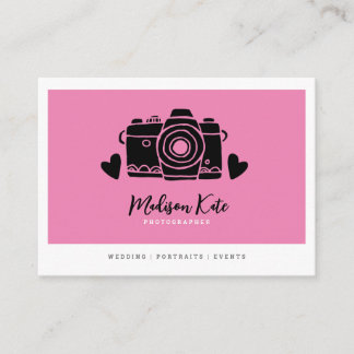 Cartes de visite de caméra tout simplement chic