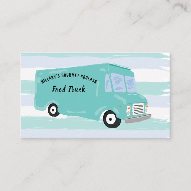 Cartes de visite de camions gourmands (Devant)