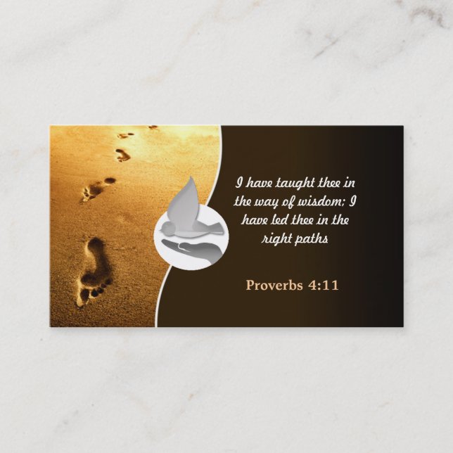 Cartes de visite de camp d'église avec le logo (Devant)