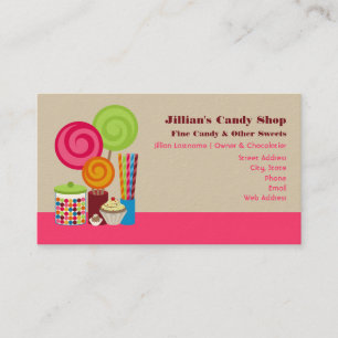 Cartes de visite de Candy Shop