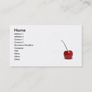 cartes de visite de cerise