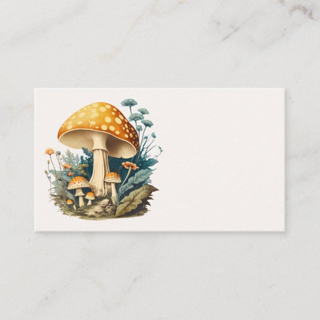 Cartes de visite de champignons magiques (Devant)