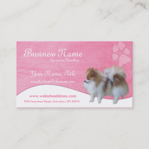 Cartes de visite de chien : : Pomeranian