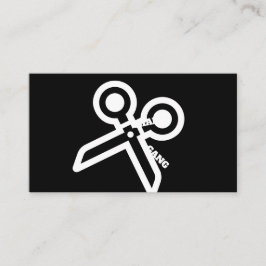 Cartes de visite de ciseaux de BANDE de CHAISE