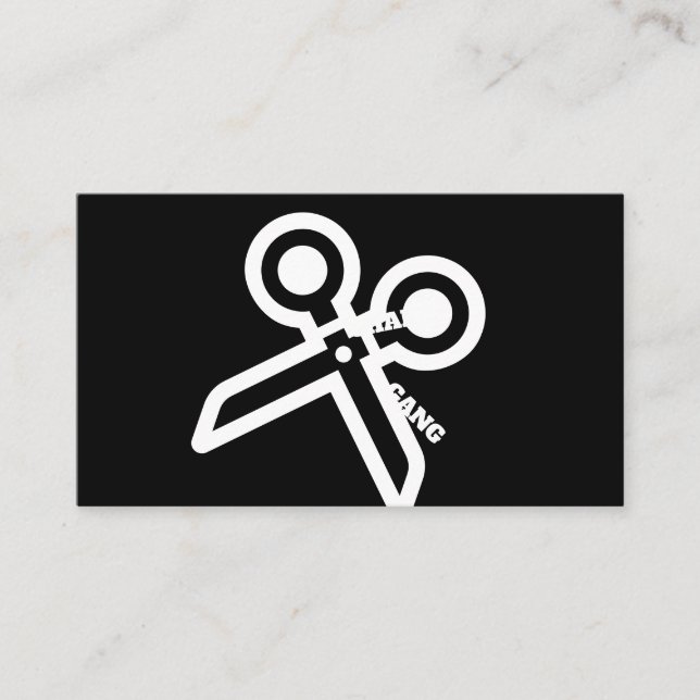 Cartes de visite de ciseaux de BANDE de CHAISE (Devant)