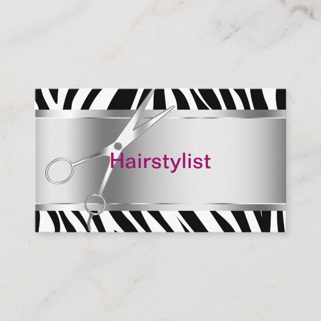 Cartes de visite de coiffeur (Devant)