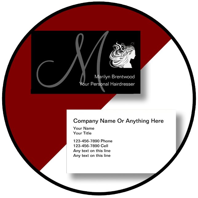 Cartes de visite de coiffeur de beauté (Créateur téléchargé)