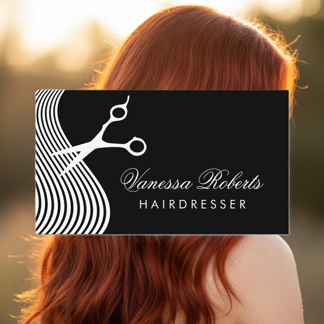 Cartes de visite de coiffeur | modèle professionne (hairdresser business card)