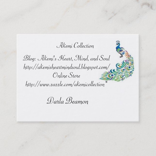 Cartes de visite de collection d'Akemi (Devant)