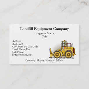 Cartes de visite de compacteur de sol