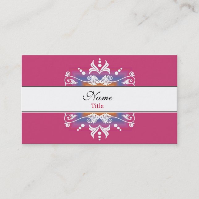 Cartes de visite de concepteur : : Flourishes (Devant)