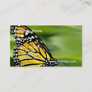 Cartes de visite de conception de papillon de
