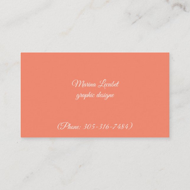 Cartes de visite de conception numérique (Dos)