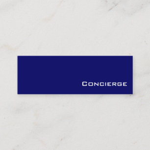 Cartes de visite de conciergerie blanc Marine