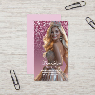 Cartes de visite de concours Berry Sparkle avec ph