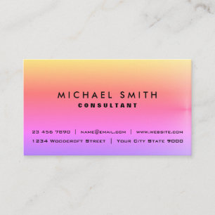 Cartes de visite de conseil d'affaires classiques