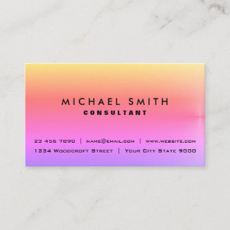 Cartes de visite de conseil d'affaires classiques