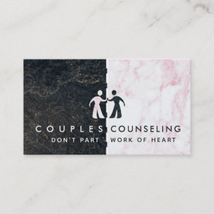Cartes de visite de conseil des couples