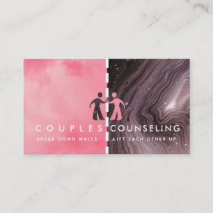 Cartes de visite de conseil des couples