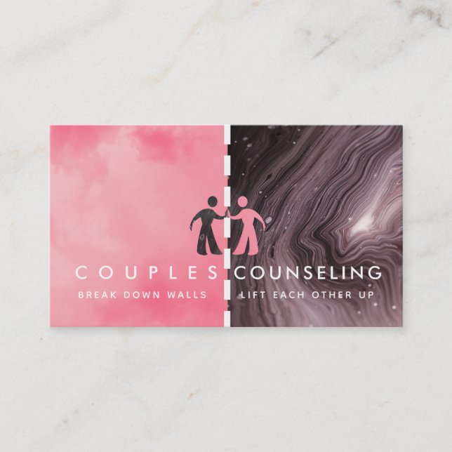 Cartes de visite de conseil des couples (Devant)