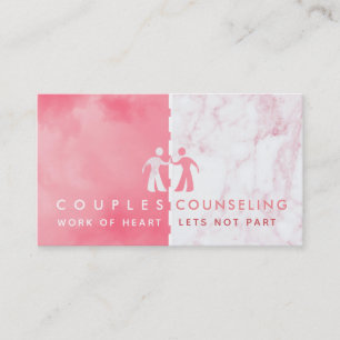 Cartes de visite de conseil des couples
