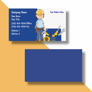 Cartes de visite de construction