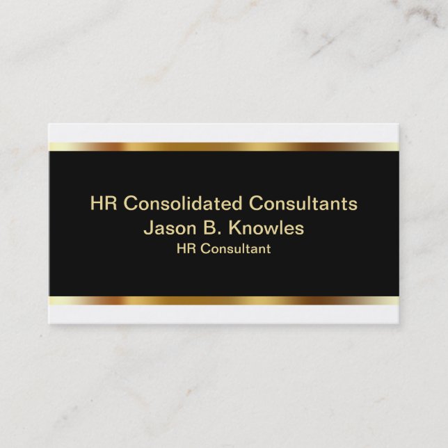 Cartes de visite de consultant en matière d'heure (Devant)