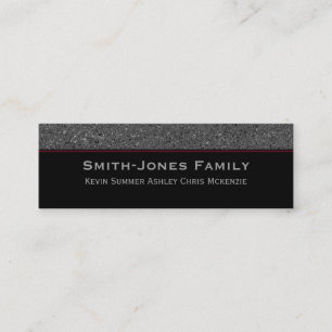 Cartes de visite de contact familial minuscules