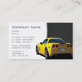 Cartes de visite de Corvette