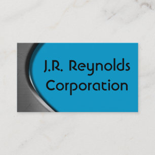 Cartes de visite de courbe en métal