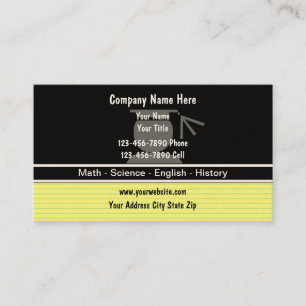 Cartes de visite de cours particuliers