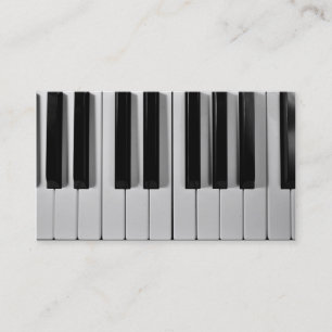 Cartes de visite de coutume de clavier de piano