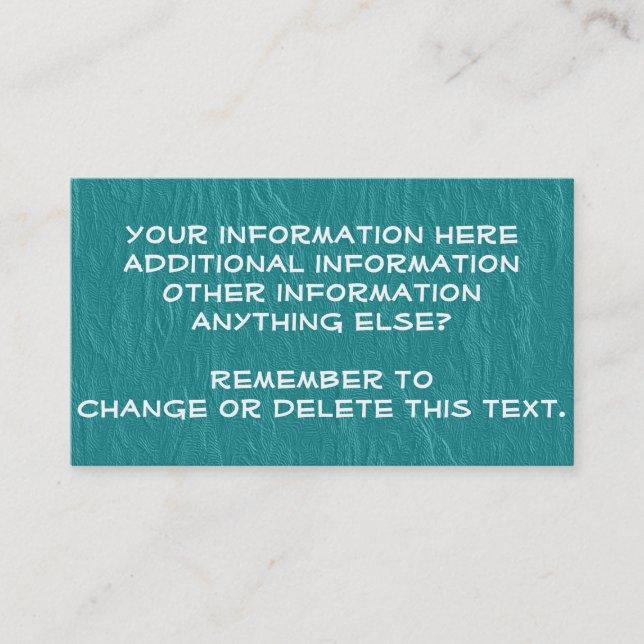 Cartes de visite de coutume d'harmonie (Devant)