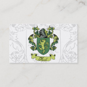 Cartes de visite de crête de famille de Farrell