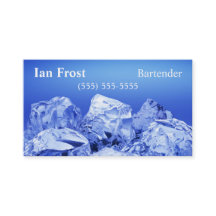 Cartes de visite de cuillère à glace - Bleu pâle