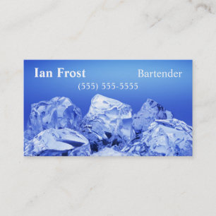 Cartes de visite de cuillère à glace - Bleu pâle