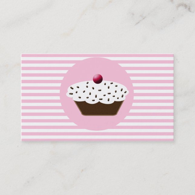 cartes de visite de cupcake (Devant)