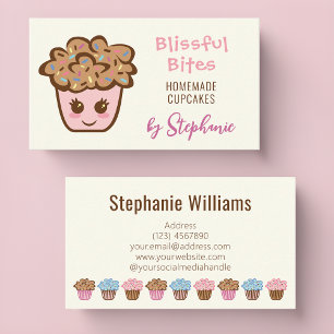 Cartes de visite de Cupcake pour Cupcake Baker mai