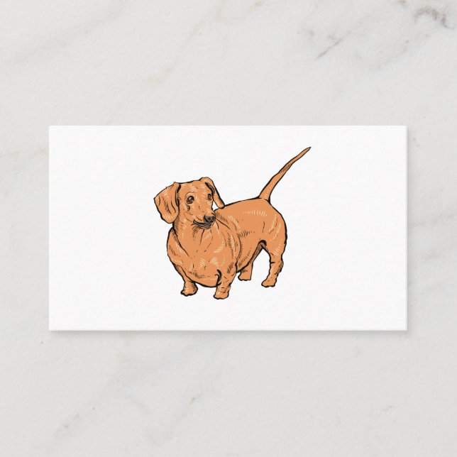 Cartes de visite de Dachshund Dog (Devant)