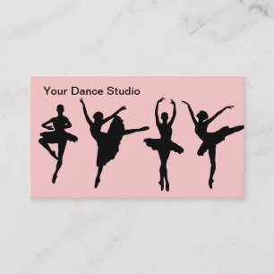 Cartes de visite de danse de ballet