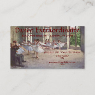 Cartes de visite de DANSE ou de BALLET
