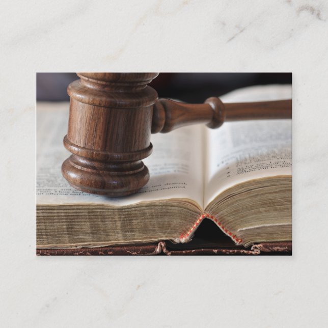 Cartes de visite de décisions de salle d'audience (Devant)